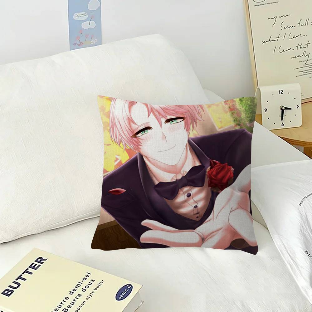 Anime Game Mystic Messenger Maple Design Cushion Cover Happy Autumn Harvest decor Holiday Decorati Pillow Cover