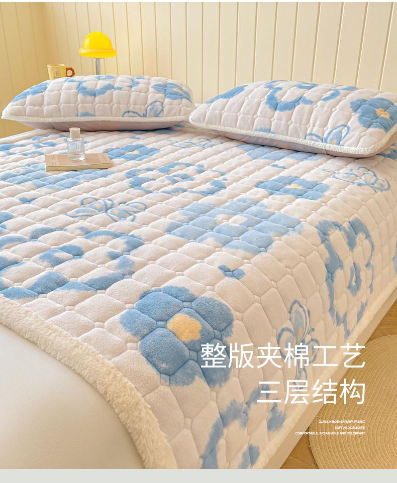 Mei Yun Ge Milk Velvet Thickened Cotton Mattress Bed Pads