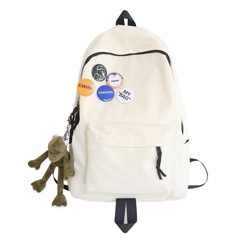Schoolbag bag new women's 1011 fashion atmosphere trend backpack outdoor leisure bag large capacity student bag