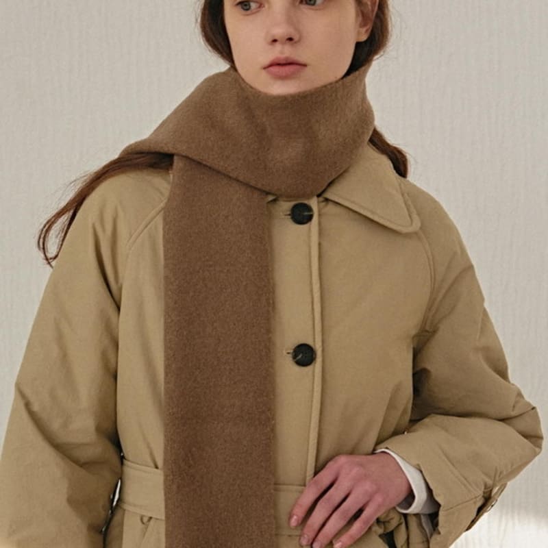

YAN13 MINIMAL SOFT MUFFLER_KHAKI BEIGE ONE