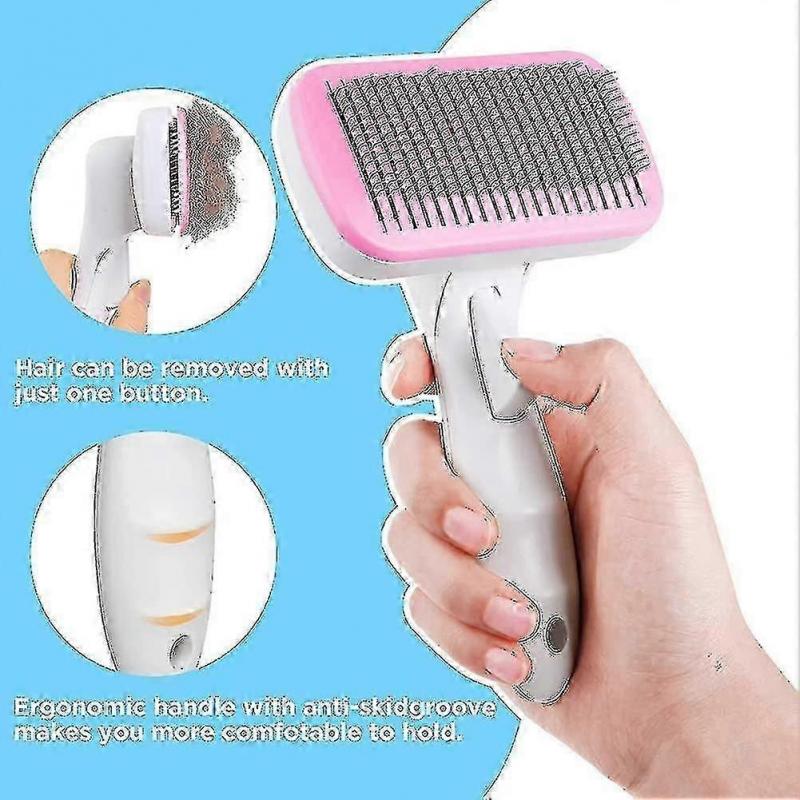 Cat Brush Dog Brush Blue, Pimples Are Easier, Self-cleaning Dead Hair Brush For