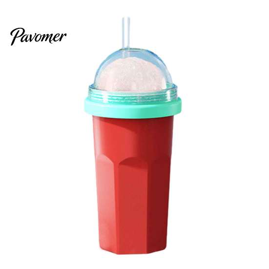 Slushy Maker Cup Homemade Slushie Cup, Freezer Squeeze for Ice Drinks, Food Grade Reusable Silicone Smoothie Juice Soda, Summer Cold Refreshing Drink