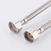 2pcs Stainless Steel Flexible Water Supply Hose G 1/2 Cold Faucet Plumbing Pipe For Bathroom Kitchen Sink