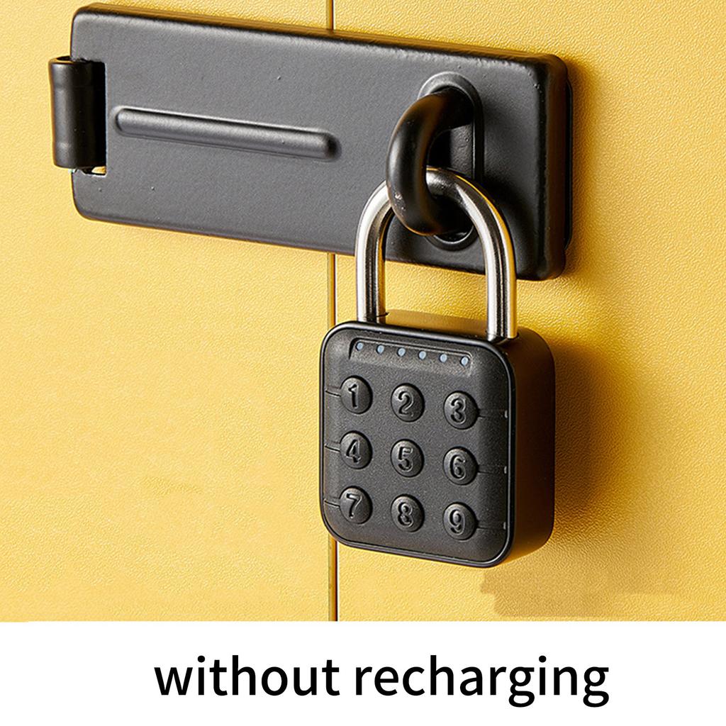 6 Digit Waterproof Code Padlock Combination Lock Keyless Unlock AntiTheft Padlock for School Locker Gym Locker