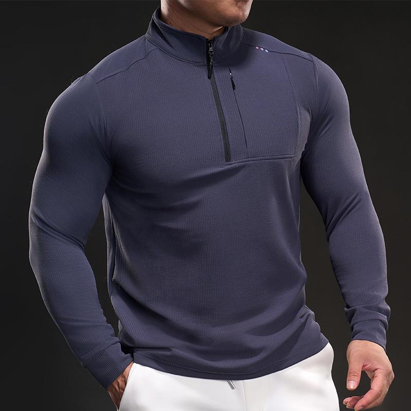 New Spring Slim Elastic Long-sleeved Training Suit Casual and Fashionable Running Sports Fitness Outdoor T-shirt