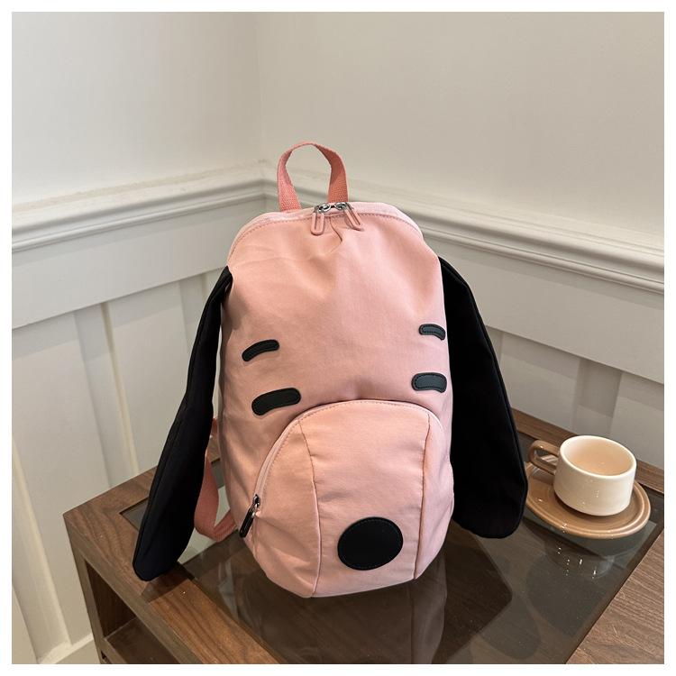 Cute Cartoon Dog Oxford Cloth Large Capacity Simple Travel Casual Student Backpack