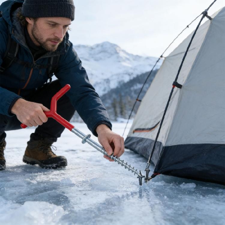 Quick arrange Ice Fishing Shelter Fastener Collection Features 6 Coated Screws And Joining Part