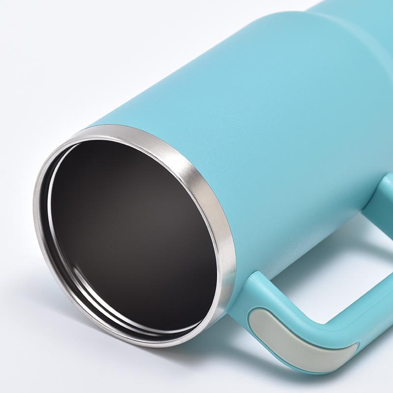 Car Cup Straw Stainless Steel Thermos Cup Handle Ice Bully Cup