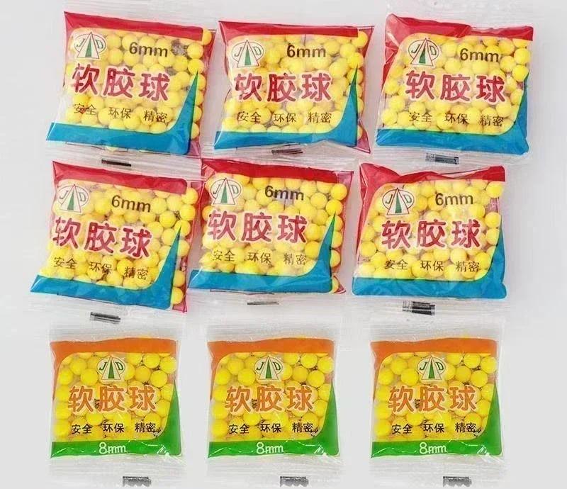 Soft Rubber Ball Balas Bolas 7-8 Mm Diameter Toy Balls for Kids Educational Play
