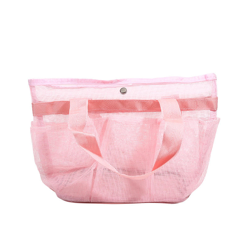 Mesh Shower Bag Hanging Toiletry Bag Portable Wash Bag Quick Dry Cosmetic Bag Shower Organizer for Bathroom Dorms Beach Camping