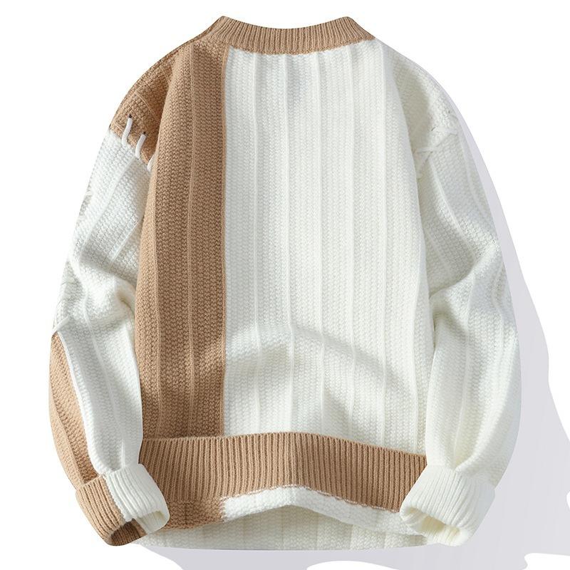 Hot sale, popular, new casual crew neck sweater in autumn and winter, bottom knitted sweater, large size loose sweater.