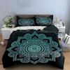 Mandala Art Decor Set Soft Comfortable Duvet Cover Bedding Set Included 1*Duvet Cover & 2*Pillowcases, Gift