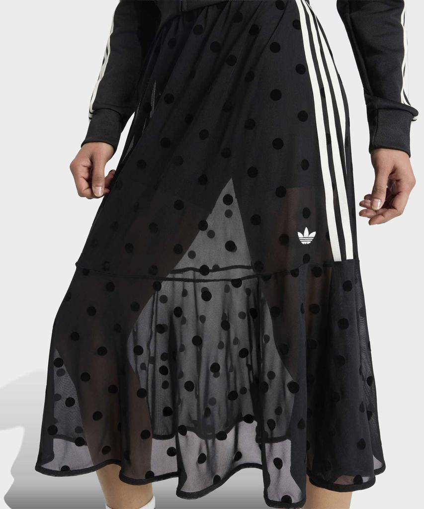 ADIDAS Sheer Polka Dot Skirt - Black / Kv1177