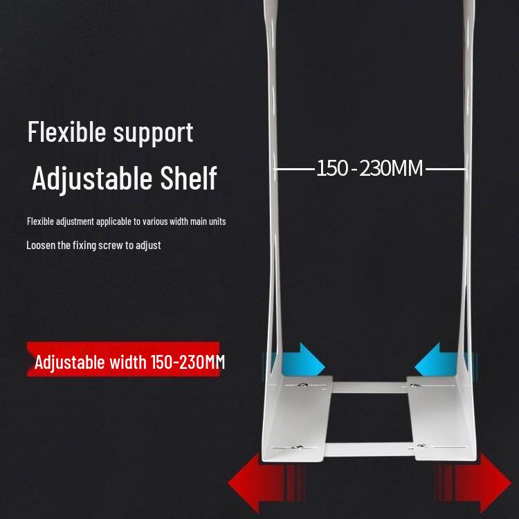 Adjustable Under-Desk Metal Computer Bracket for Hanging Support