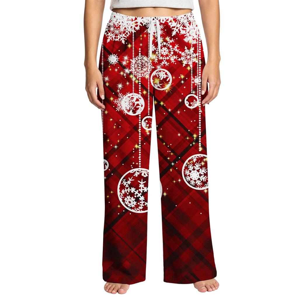 Women's Christmas Print Pajama Pants