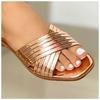 New Women's Comfortable Flat Open Toe Casual Outdoor Slide Sandals