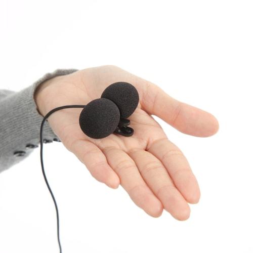 GONKISS Microphone Sponge Windscreen for Lapel Microphones, Large Speakers, 5-Piece Set, Black