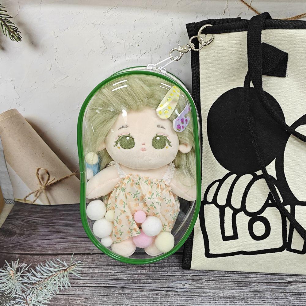 Dustproof 20cm Doll Takeaway Bag PVC Cotton Doll Transparent Bag  Doll Accessories