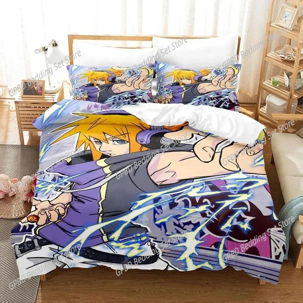 3D Print Neku Sakuraba World Ends Bedding Set Bedroom Soft Modern Bedspreads Comefortable Duvet Cover Quilt Cover And Pillowcase