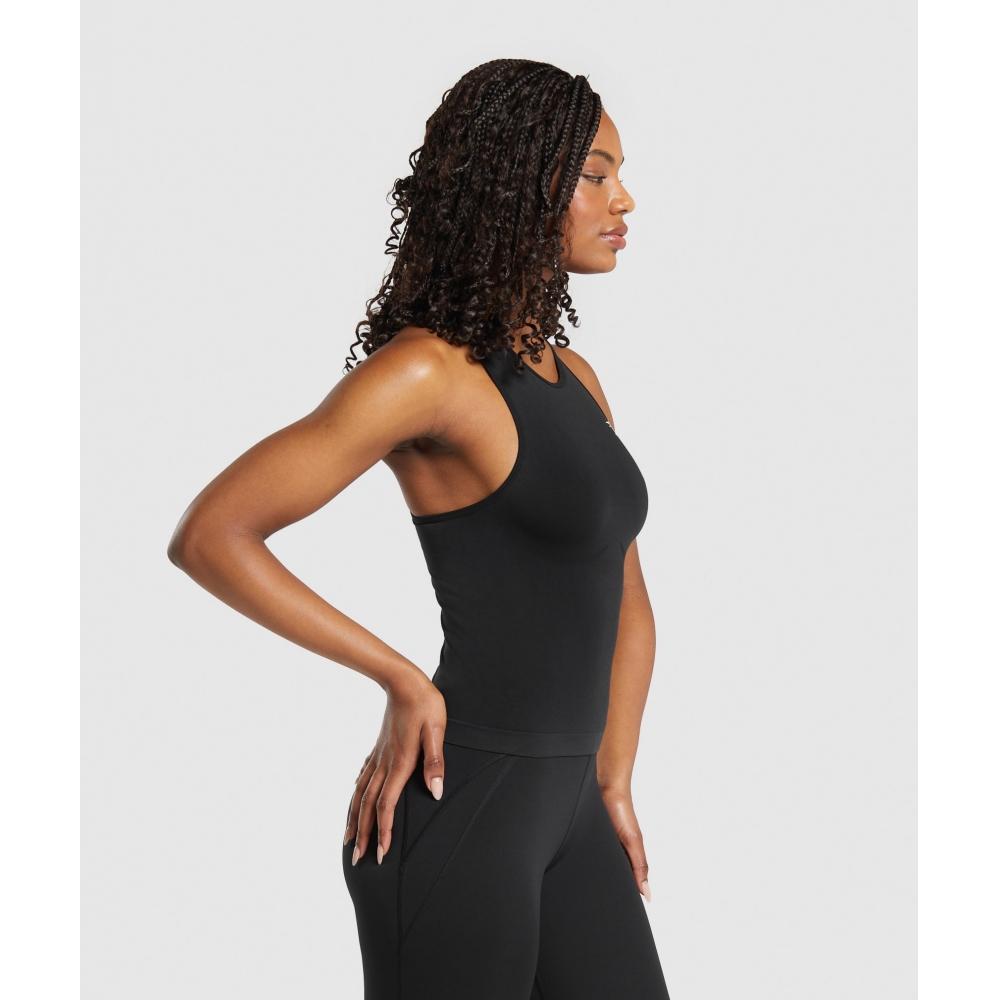 Gymshark Everyday Seamless Tight Fit Tank Black B8a4s Bb2j