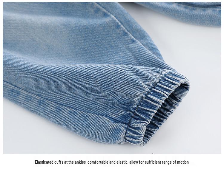 2025 Jungen Koreanischer Stil Frühling/Herbst Denim Zweiteiler Strickjacke Set