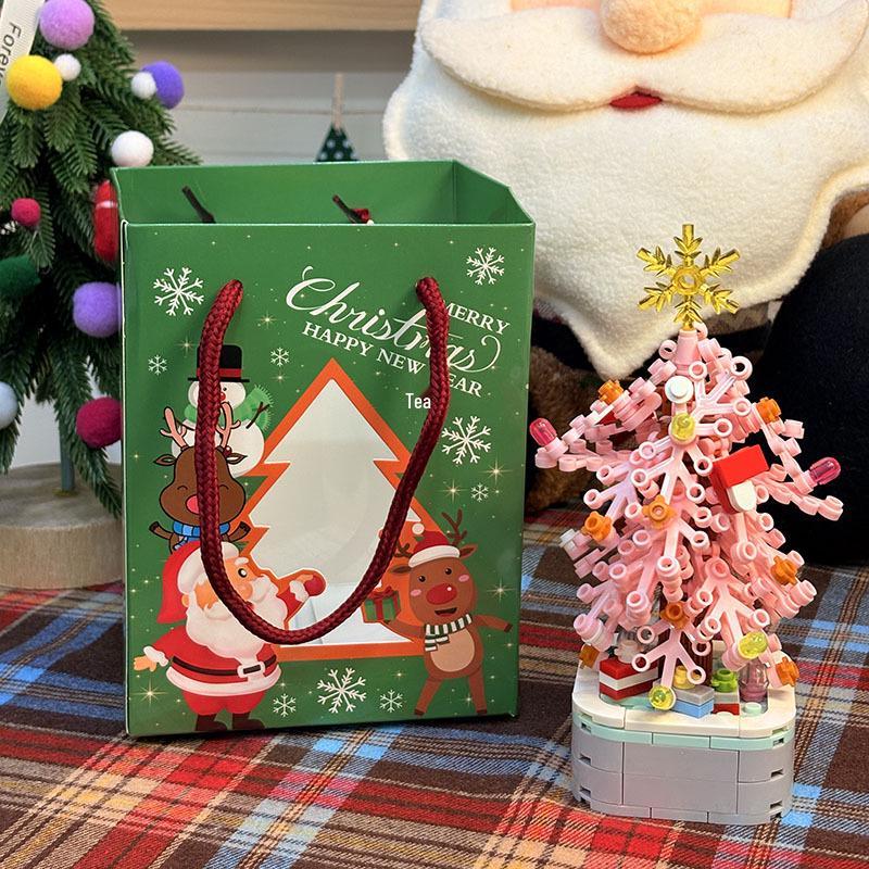 LEGO-Compatible Christmas Building Blocks: Santa Claus, Snowman, and Christmas Tree Figurines for Kids