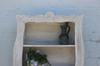Wooden Shelf Cabinet Bleached In Rustic Style