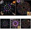 Tarot Card Tablecloth Altars Cloth Constellations Moonphases Tablecloth Astrologys Divinations Mat Tapestry Decors