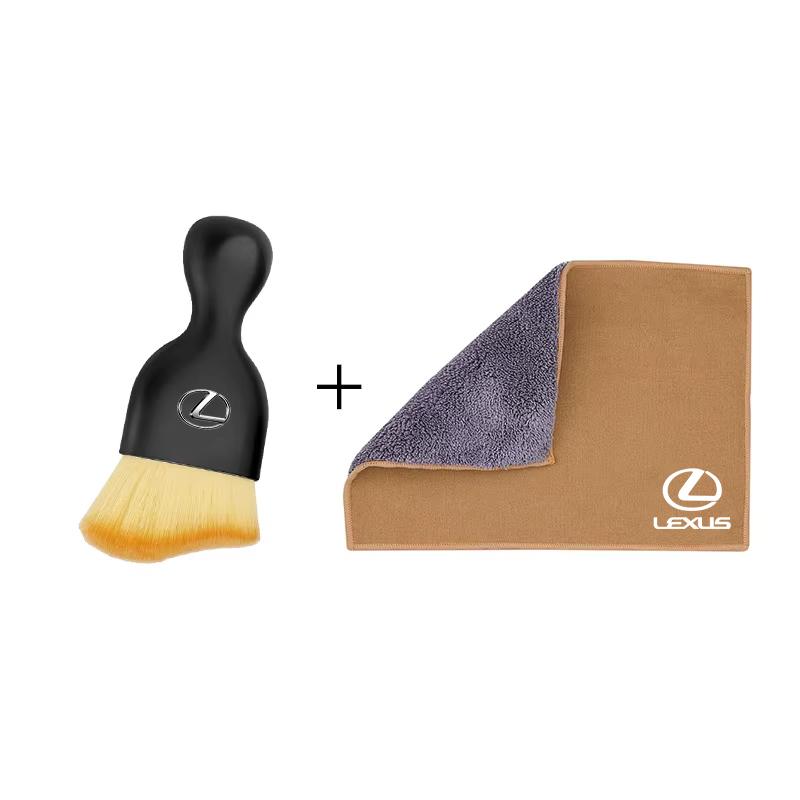 WDM2 2026 Hot Interior Stickers 1Pcs Suede Fleece Microfiber Towel Car Cleaning Rag Cloth For Lexus LS LC RZ IS350 ES300 GS350 CT200h