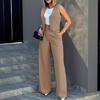 2024 Euro-American Fashion Suit: Vest & Wide-Leg Pants Set