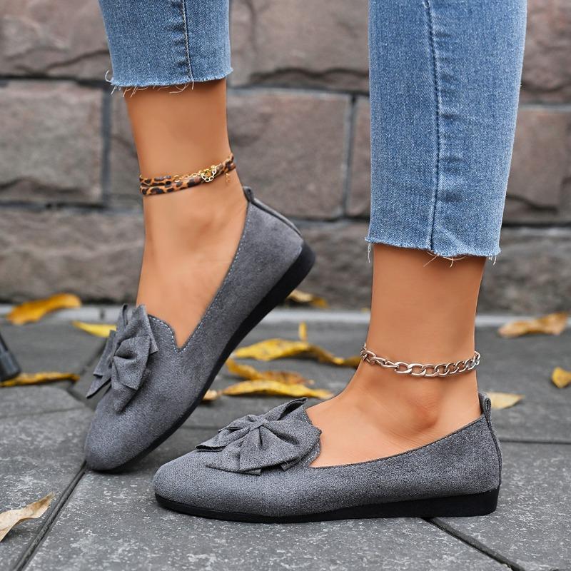Women Bow Flats Shoes Summer Style Fashionable Comfortable Versatile Women Loafers Casual Simple Wear-resistant Sneakers Women