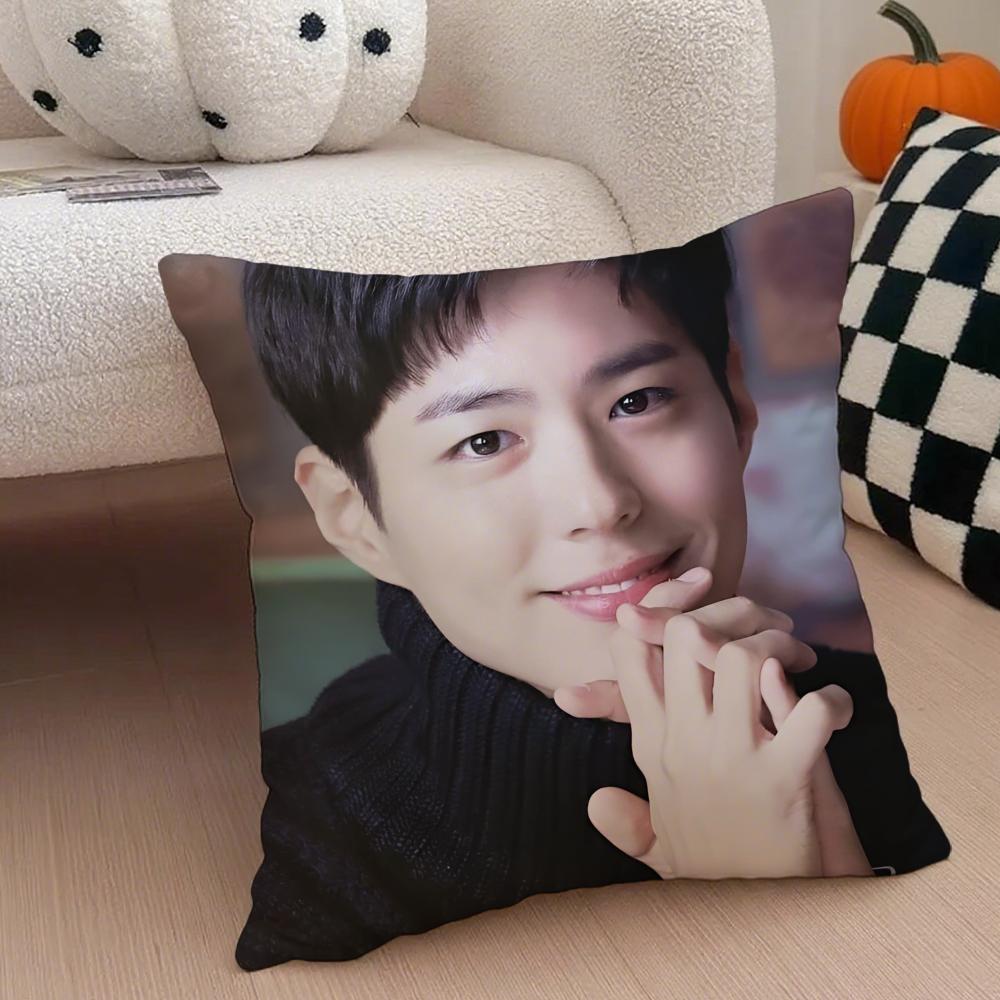 Charming Korean Handsome Actor PPark Bogum Cushion Cover Throw Pillow Cover Hidden Button Durable Polyester Chair Cushion