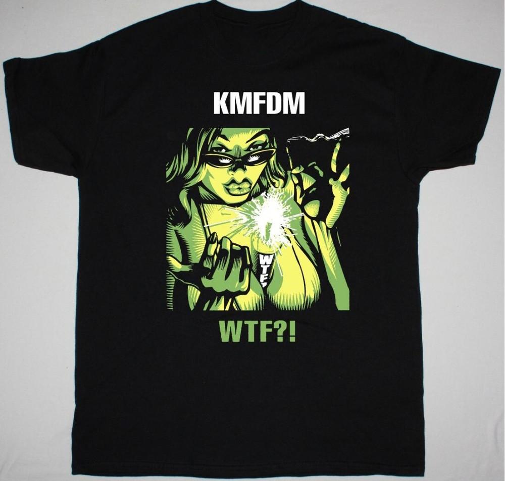KMFDM Band WTF Short Sleeve Cotton Black All Size Unisex Shirt SE004 Unisex T-Shirt M