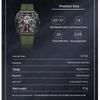 Volis Barrel-Shaped Men's Outdoor Skeleton Watch with Curved Gradient Mirror