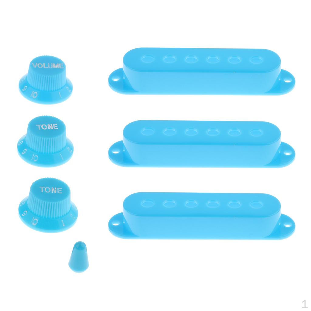 3x Guitars Pickup Cover With Volume Tone Knobs+1x Switch Tip