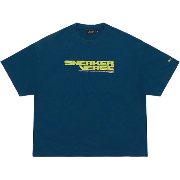 Anta SV Series Letter Round Neck Versatile Short Sleeve T-Shirt Unisex tops 172621104V-1 S