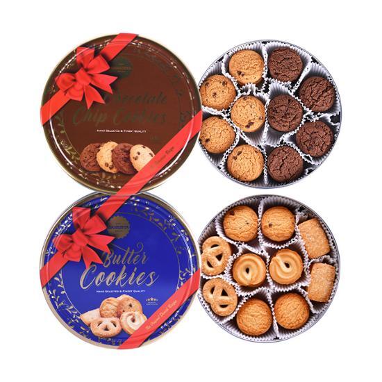 

Choose 1 of 2 Dancake Tin Case Cookies, Korean snacks Dancake Red Ribbon Butter Cookie