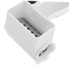 A95I-Stainless Steel& ABS Hand Crank Cheese Shredder With Rotating Drum, White Dishwasher Safe Rotary Cheese Grater