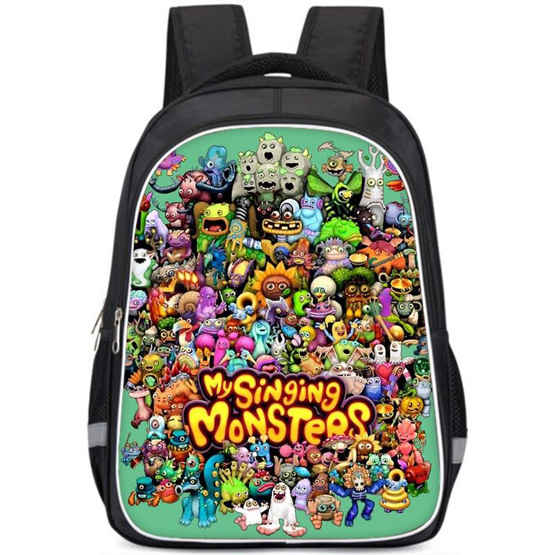 

Модный рюкзак My Singing Monsters для учеников начальной школы, в нескольких цветах Style B,Small