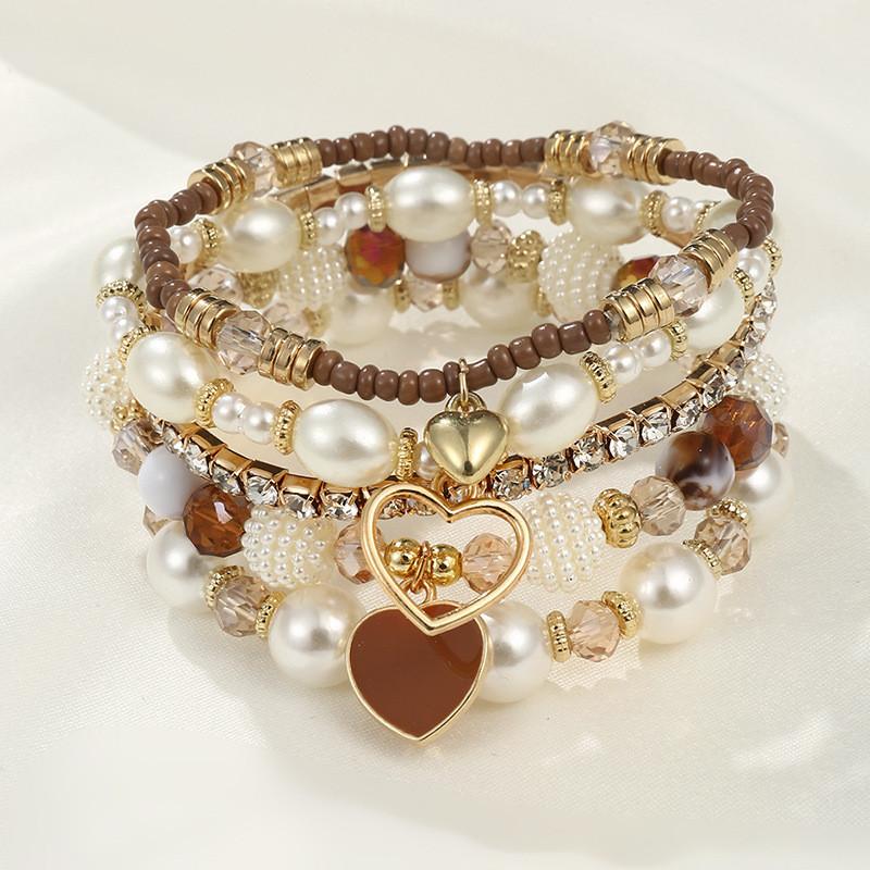 Handmade Pearl Bracelets For Women Geometric Style Fashion Perfect Gift For Her