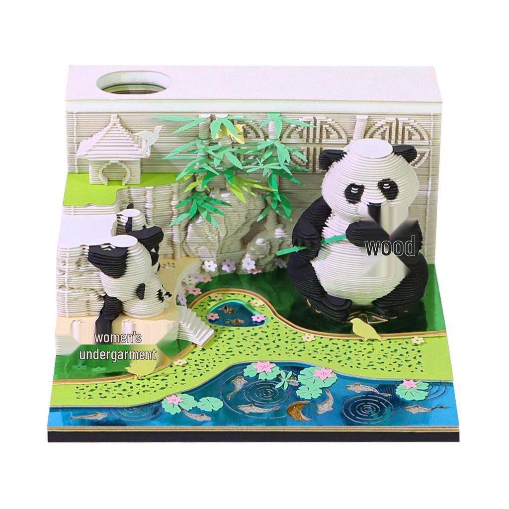 3D Stereoscopic Sticky Note Sculpture 2026 Calendar: Creative Tear-off Convenience Pad and Desktop Ornament