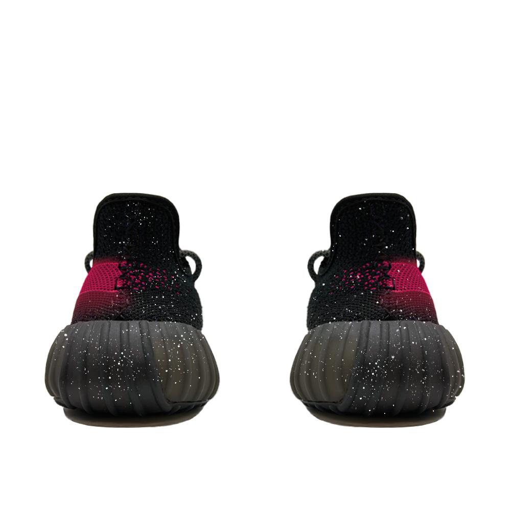 Adidas Originals Yeezy Boost 350 V2 Abrasion Resistant Low top Running Shoes Unisex Black Red GY7164(Team499-)