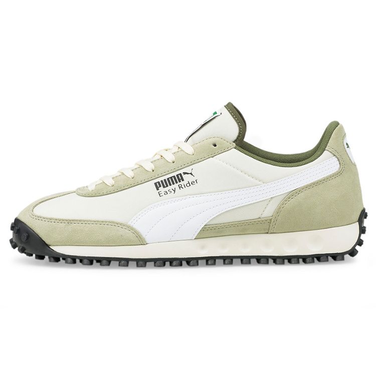 

Puma Easy Rider Ткань Кожа 2 Ретро Спортивный Повседневный Низкий Верх Обувь для образа жизни Унисекс кроссовки Зеленый Белый 381026-08 44