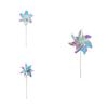 Colorful Reflective Plastic Windmill Toy For Outdoor Decoration Bird Repellent