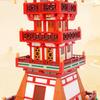 LULUFUN Tower Mini Block Building Traditional Chinese Architecture Fire Block DIY Assembly Hobby Christmas Gift Toy, Model, Tower, Set, Model, Boys,