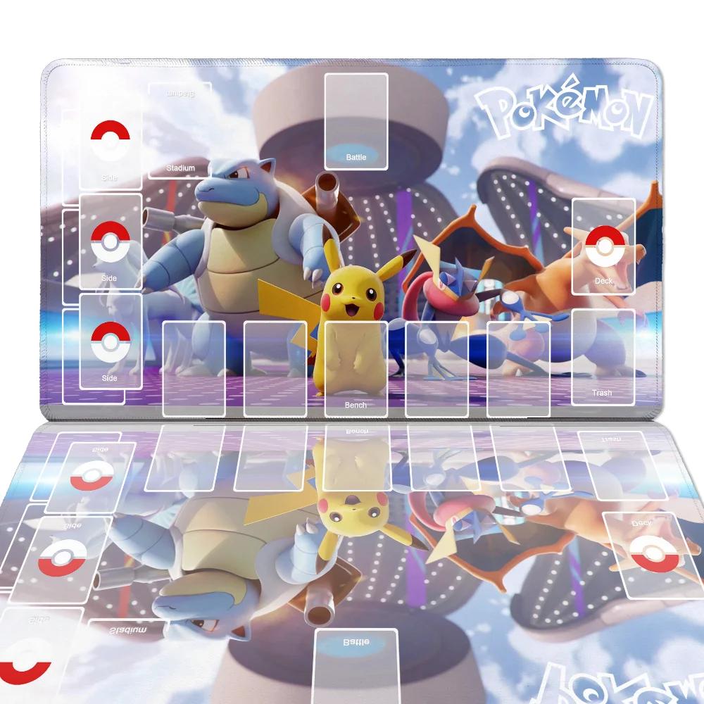 PPokemon Grande Playmat Angewomon DTCG CCG Mat Trading Card Game Mat Board Game Mat High Quality Rubber Mouse Pad Free Bag
