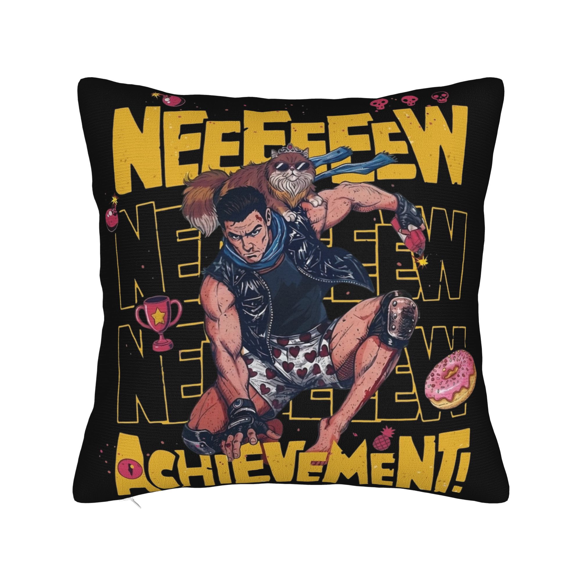 Dungeon Crawler Carl New Achievement Pillowcase Printed Cushion Cover Decor Throw Pillow Case Cover Bed Square cm 30x30cm 12x12in