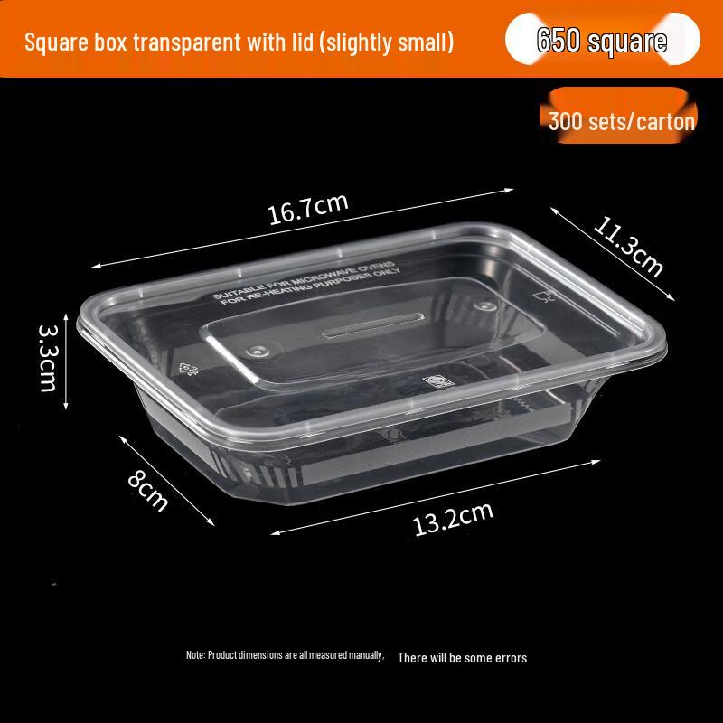 Jingzeyou Thickened Disposable Food-Grade Takeout Boxes with Lids