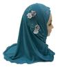 Beautiful Flowers Fit Islamic Scarf Head Wrap Girl  Headbands Kids  Headscarf
