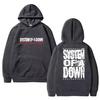 Rock band System of A Down Mezmerize 2025 Album Vintage metal streetwear Unisex hip hop Casual Hoodie Unisex Fleece pullover